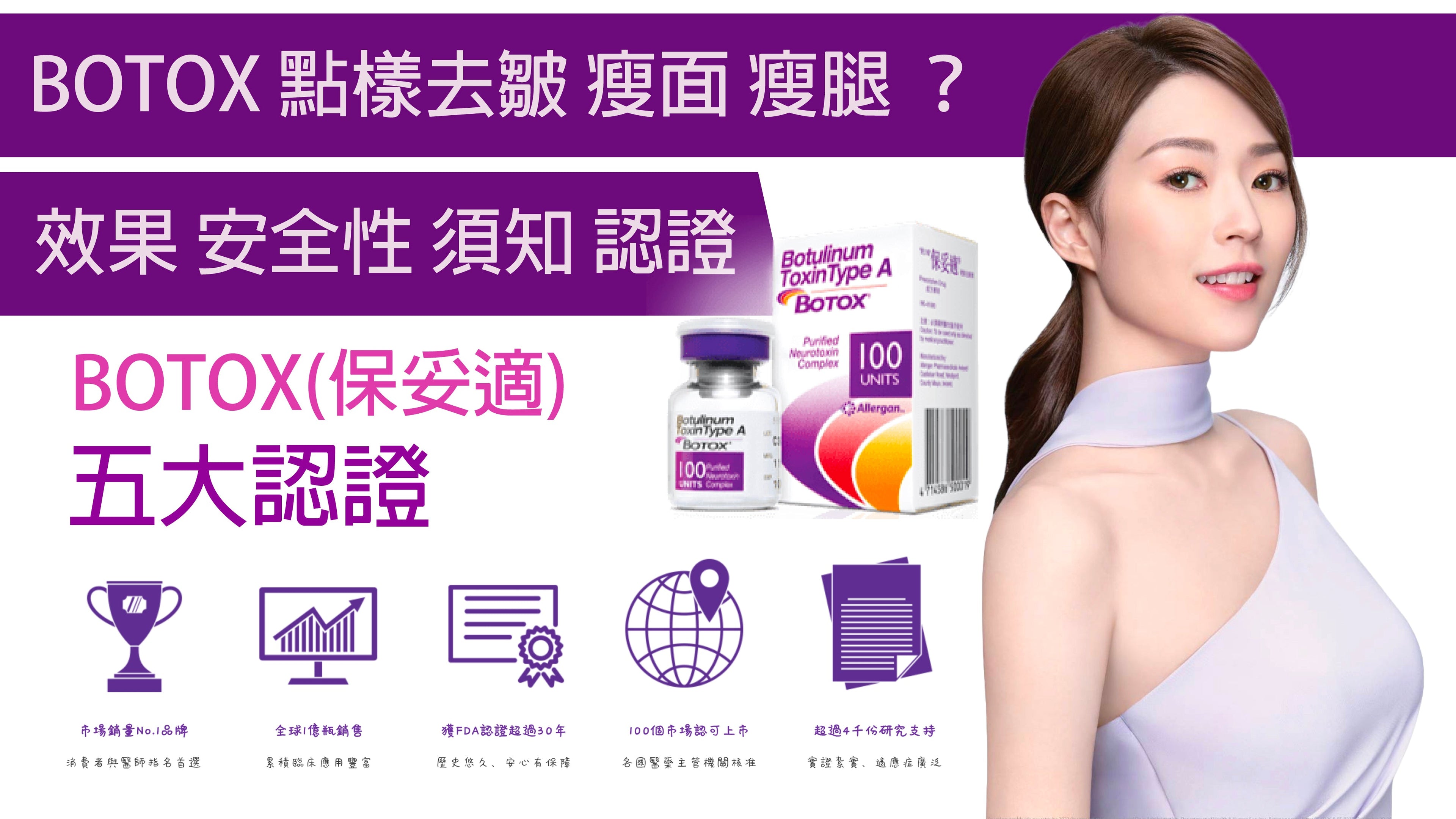 Botox – 詳細介紹| 效果、安全性、須知、認證比較
